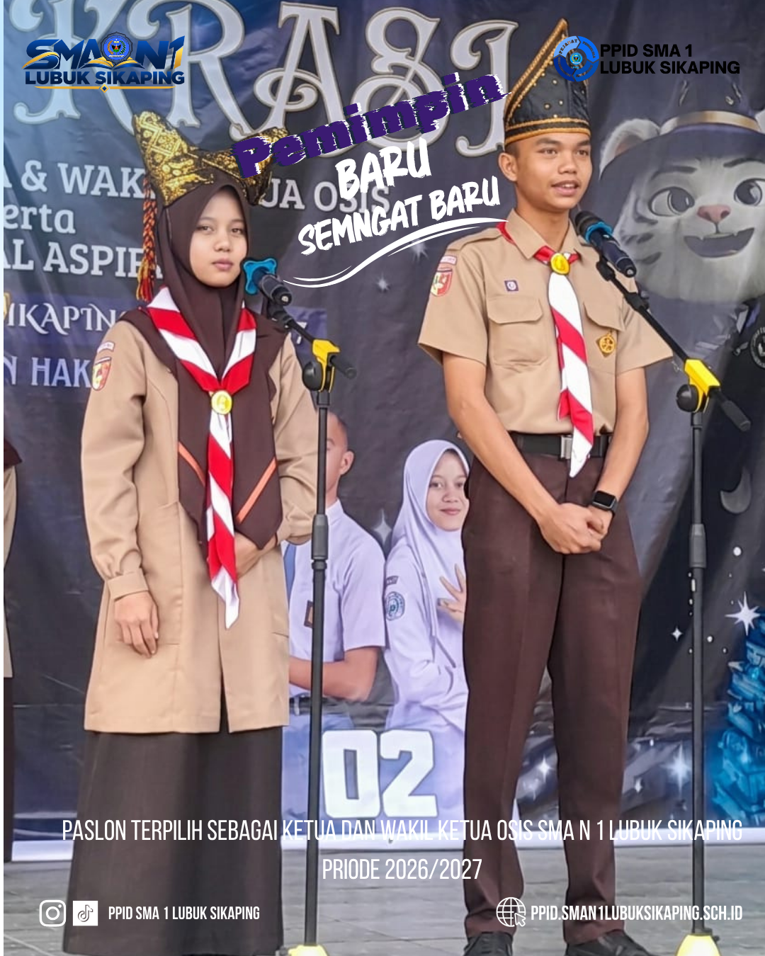 Selamat! Ketua dan Wakil Ketua OSIS SMAN 1 Lubuk Sikaping Terpilih
